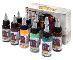 XTREME INK - KYLE WARWICK PSYCHEDELIC GRAFFITI SET 10X30 ML