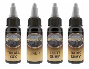 PANTHERA INK - ESSENTIAL BLACK SET 4x30 ML